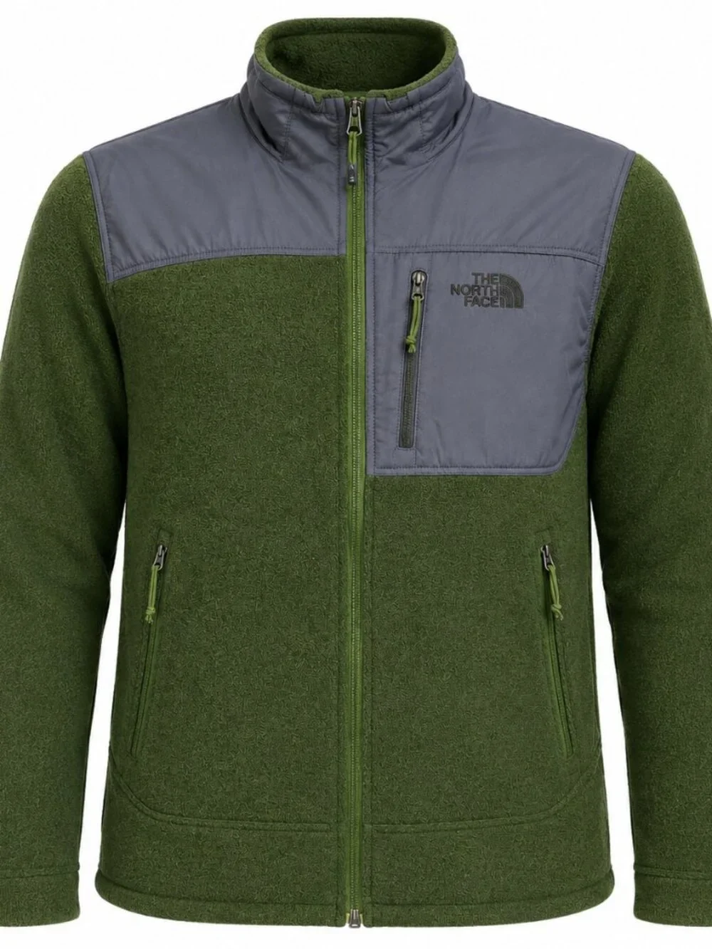 The North Face Green Full Zip Fleece Jacket Men's Medium